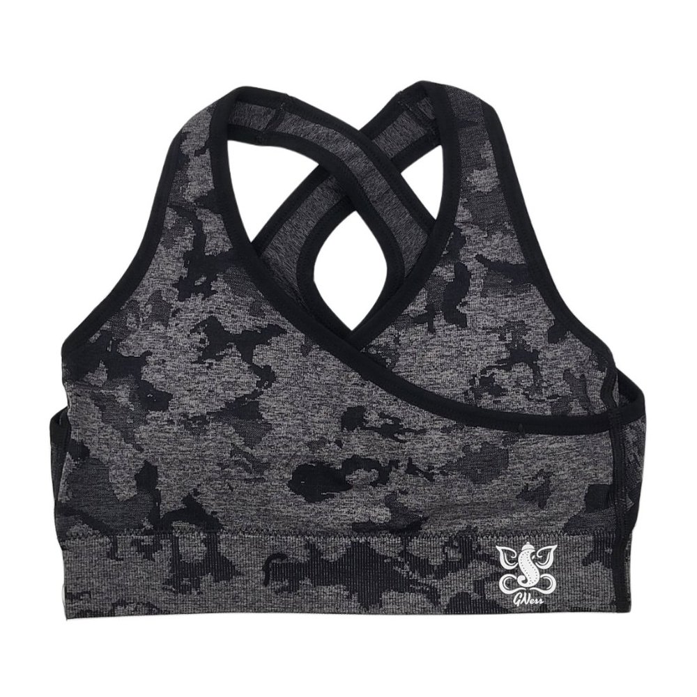 Kami Camo Criss Cross Sports Bra